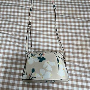 Floral Cream Crossbody Bag